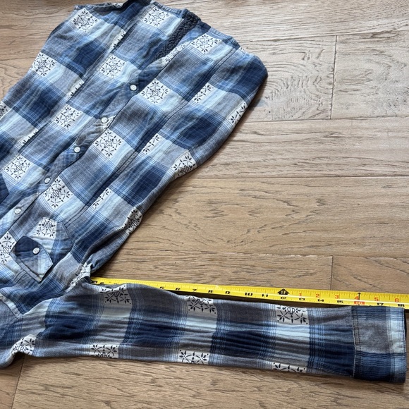 Harley-Davidson Blue and White Checkered Shirt Size Small - Picture 12 of 12